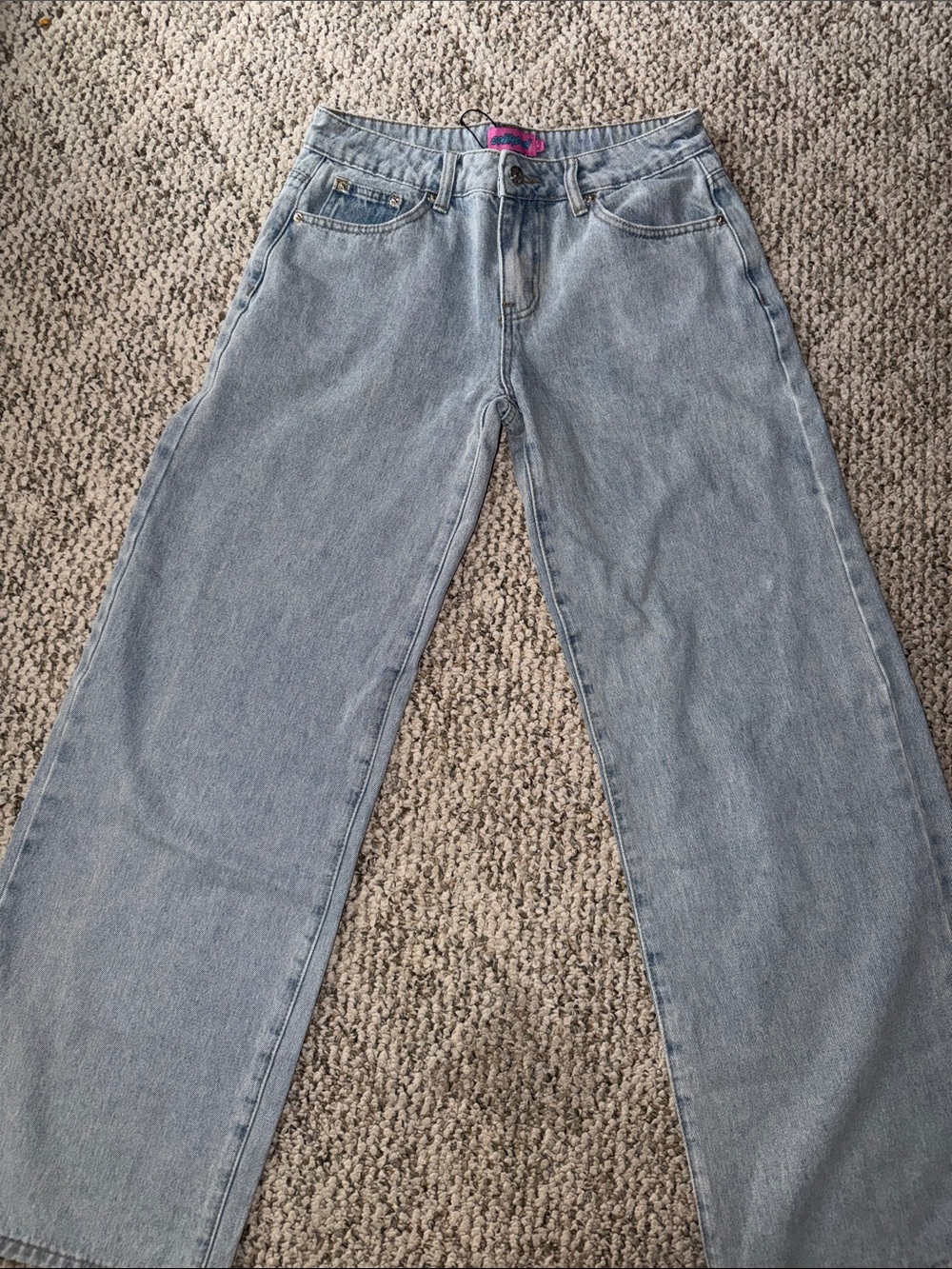 Classic Wide-Leg Women’s Jeans - Light Blue